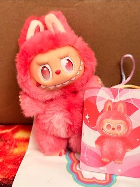 Popmart Labubu Monsters LOVE- Cute Fuzzy Toy